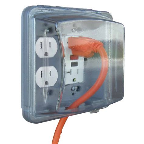 plastic outdoor electrical box cover|outside electric outlet box cover.